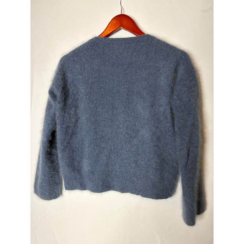C.T. Plage blue 100% raccoon wool pullover sweater sz 36 S - Picture 4 of 8